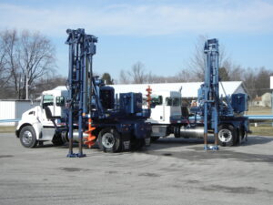Self Contained Post Driver w/Drill Attachment & Vibratory Hammer