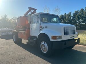 #3 Used GRT Self Contained Post Driver on 2001 International Cab & Chassis
