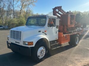 #3 Used GRT Self Contained Post Driver on 2001 International Cab & Chassis
