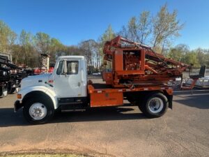 #3 Used GRT Self Contained Post Driver on 2001 International Cab & Chassis