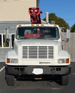 #6 Used Sterling Self Contained Post Driver on 2001 International 4900 Cab & Chassis