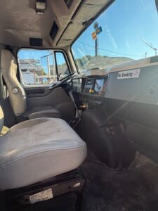 #6 Used Sterling Self Contained Post Driver on 2001 International 4900 Cab & Chassis